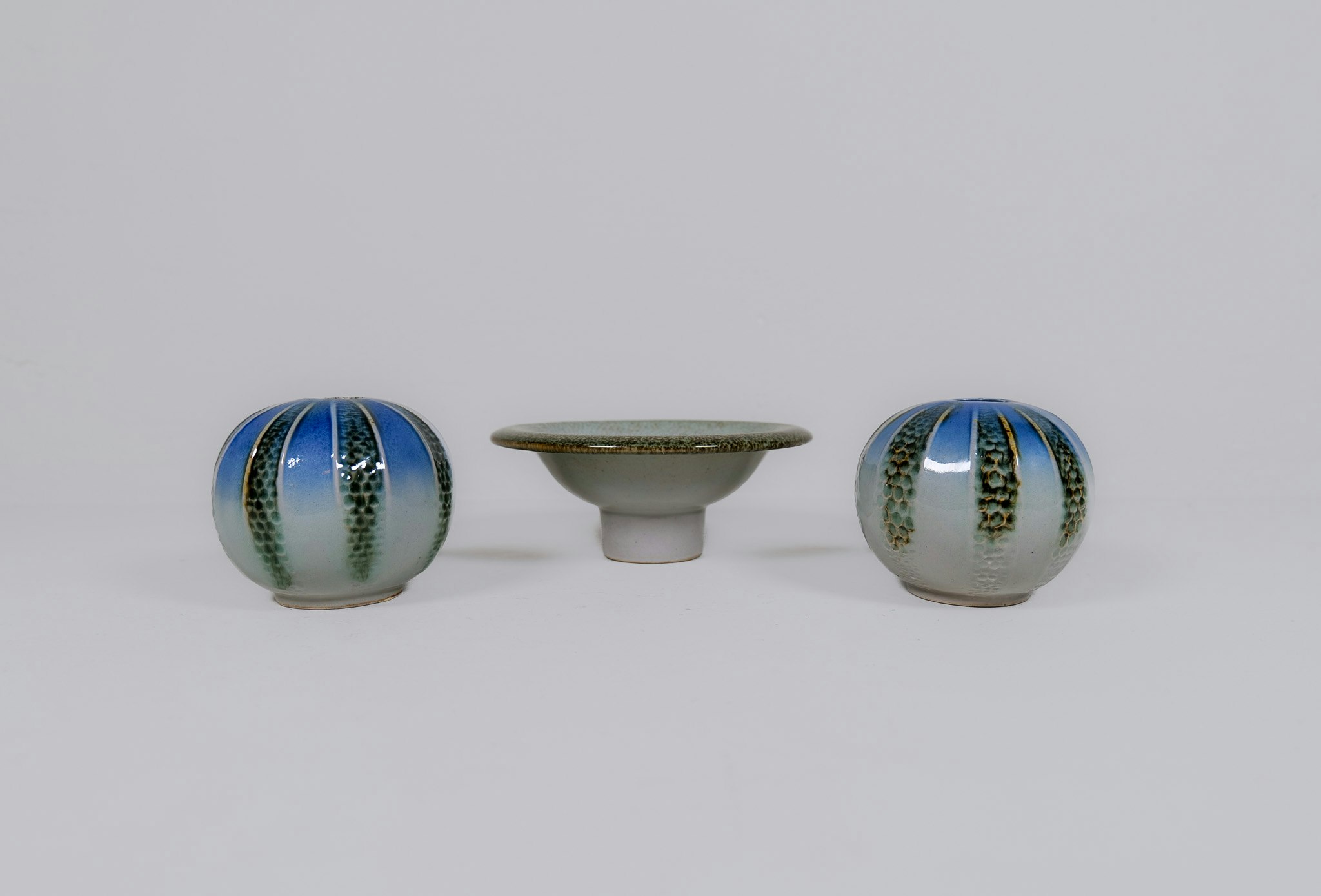 Scandinavian Modern Ceramic Pieces “Lagoon" Carl-Harry Stålhane Sweden