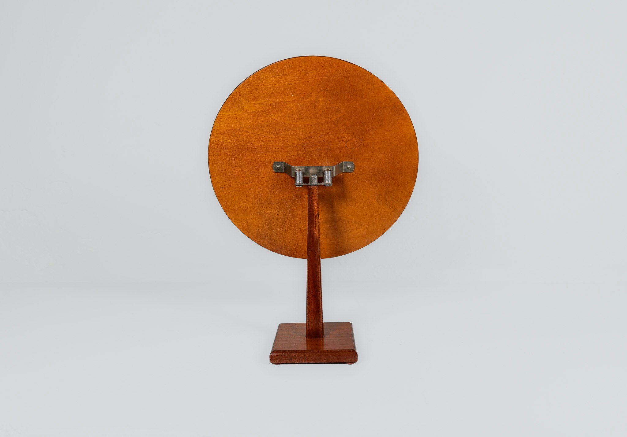 Art Deco Table Mirror Walnut Glas & trä, Hovmantorp, Sweden 1940s