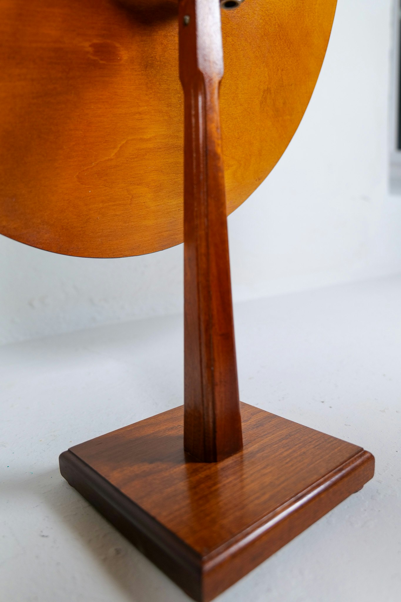 Art Deco Table Mirror Walnut Glas & trä, Hovmantorp, Sweden 1940s