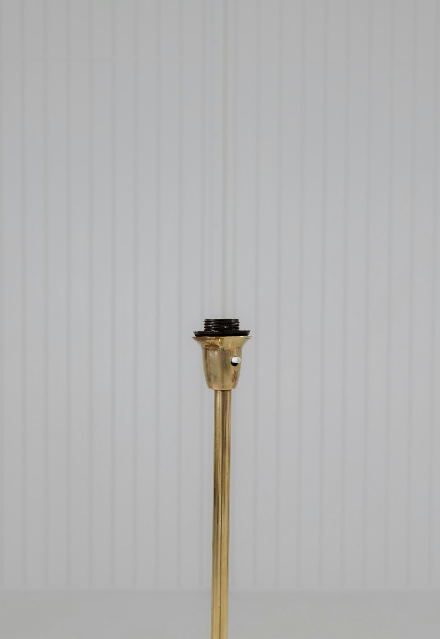 Midcentury Modern Trumpet Shaped Brass Floor Lamp, Sweden, 1960s