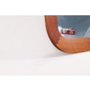 Midcentury Modern Sculptural Wall Mirror, Teak, Crystal Glass, Glas & Trä, 1960s