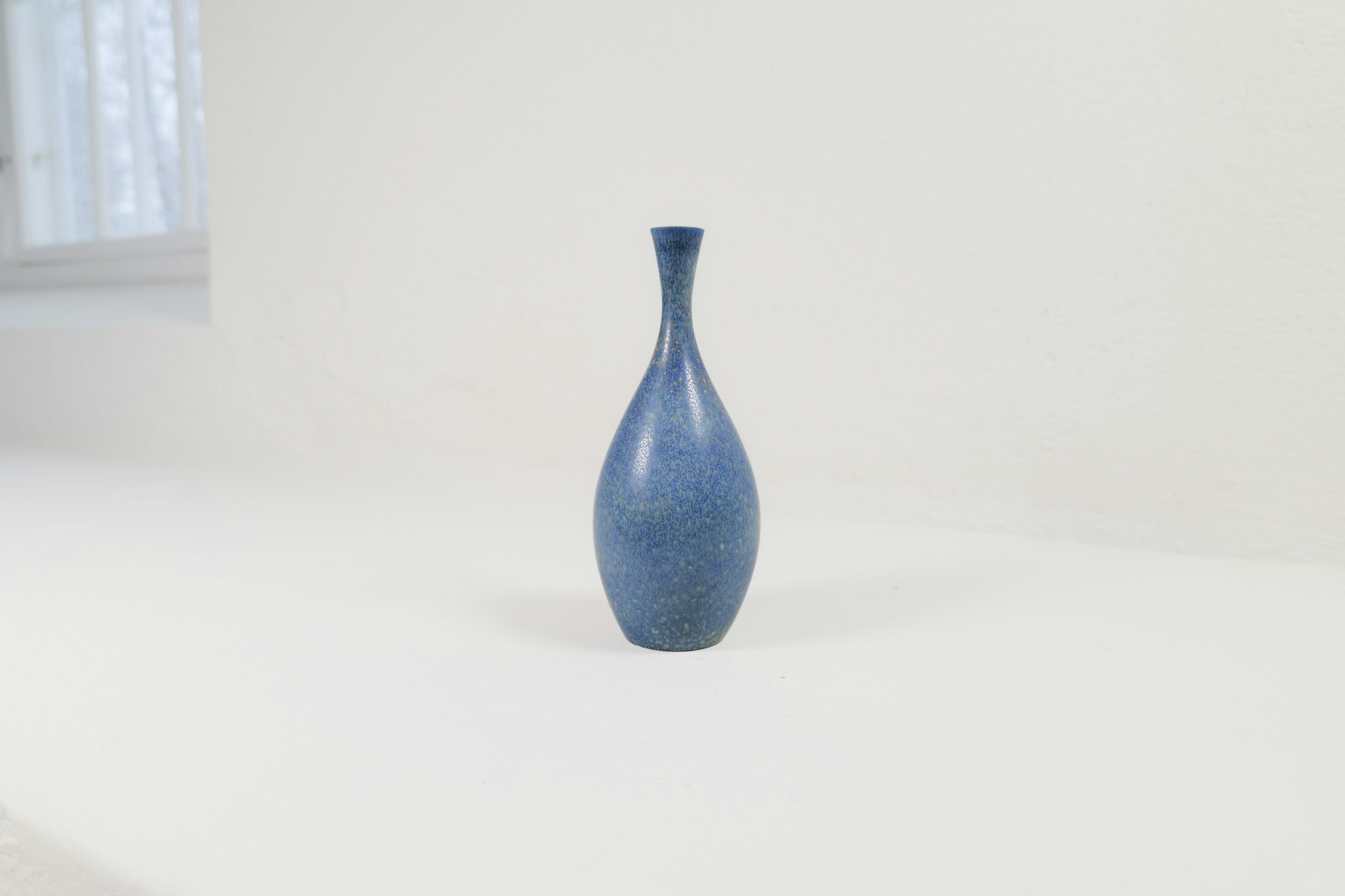 Midcentury Modern Sculptural Stoneware Vase Carl Harry Stålhane, Sweden 1950s