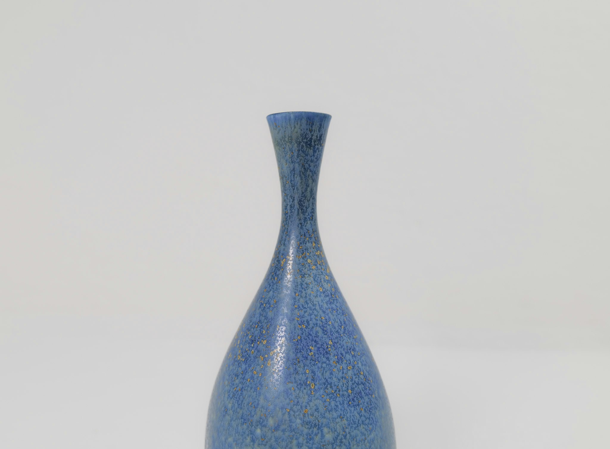 Midcentury Modern Sculptural Stoneware Vase Carl Harry Stålhane, Sweden 1950s