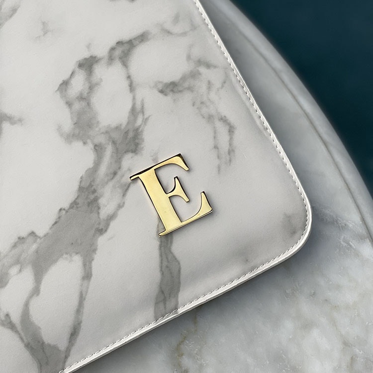 White Marble (Metal letter)