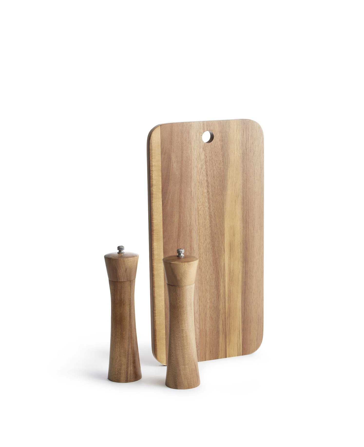 SALZ- UND PFEFFERMÜHLE MIT SCHNEIDEBRETT VON JERNVERKET