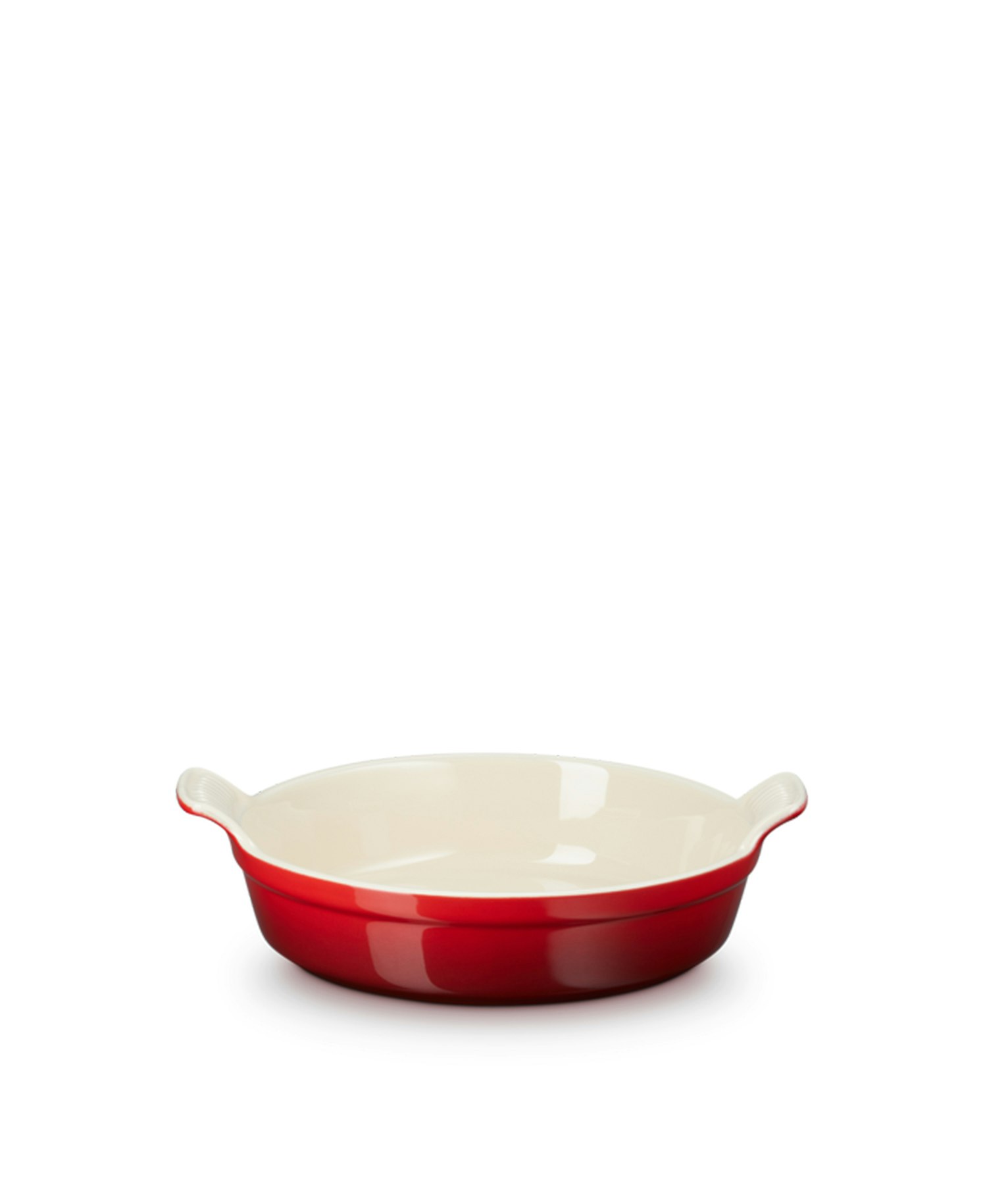 Le Creuset – Runder Teller aus Heritage-Steinzeug – Cerise