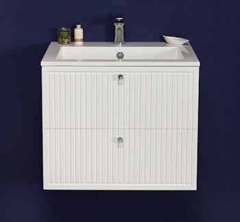 OPALINE 60cm hvit skap med servant