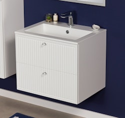 OPALINE 60cm hvit skap med servant
