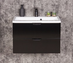 NOVA SLIM 60cm svart skap med servant