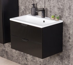 NOVA SLIM 60cm svart skap med servant