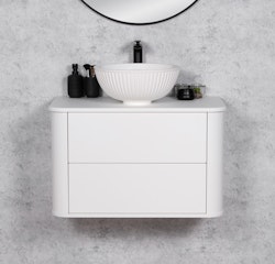 BLANCO 80cm hvit skap med servant