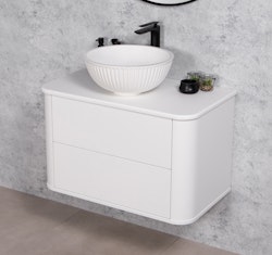 BLANCO 80cm hvit skap med servant