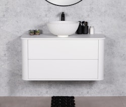 BLANCO 100cm hvit skap med servant