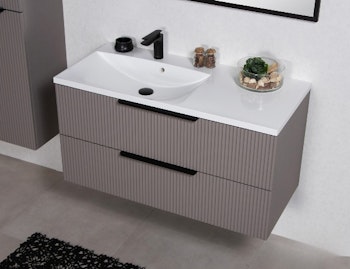 ELIN 100cm silky sand farge skap med servant