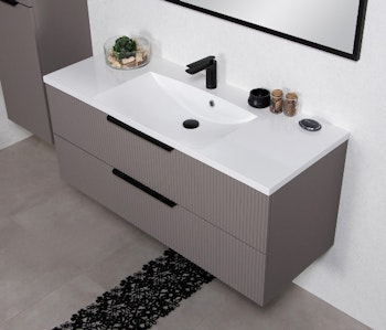 ELIN 120cm silky sand farge skap med servant