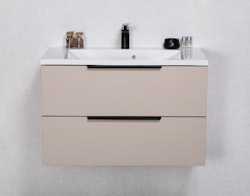 ELIN SOFT 80cm mild sand farge skap med servant