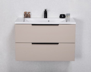 ELIN SOFT 80cm mild sand farge skap med servant