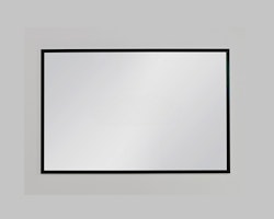 FRAMO speil  i sort aluminiumsramme - 100 x 65cm