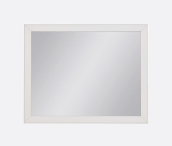 RETRO speil 100 x 80 cm, hvit mdf ramme