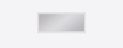 RETRO speil 150 x 65 cm,hvit mdf ramme