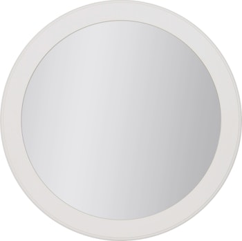 RETRO rundt speil Ø70cm, hvit mdf ramme