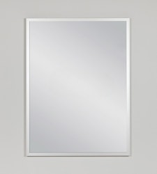FRAMO speil  i sølvfarget aluminiumsramme - 60 x 80cm