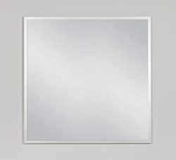 FRAMO speil  i sølvfarget aluminiumsramme - 80 x 80cm