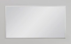 FRAMO speil i sølvfarget aluminiumsramme - 120 x 65cm