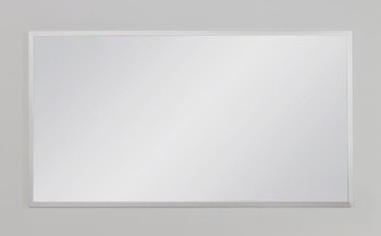 FRAMO speil i sølvfarget aluminiumsramme - 120 x 65cm