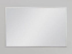FRAMO speil i sølvfarget aluminiumsramme - 100 x 65cm