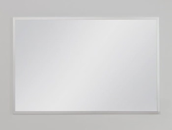 FRAMO speil i sølvfarget aluminiumsramme - 100 x 65cm