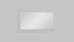 FRAMO speil i sølvfarget aluminiumsramme - 120 x 65cm