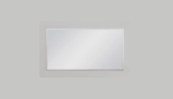 FRAMO speil i sølvfarget aluminiumsramme - 120 x 65cm
