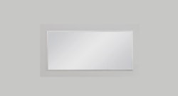 FRAMO speil i sølvfarget aluminiumsramme - 140 x 65cm