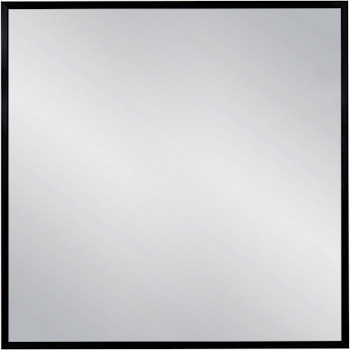 FRAMO speil i sort aluminiumsramme - 80 x 80cm