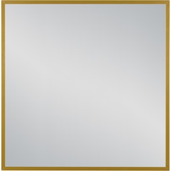 FRAMO speil i gull aluminiumsramme - 80 x 80cm
