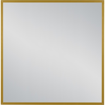 FRAMO speil i gull aluminiumsramme - 80 x 80cm