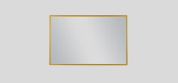FRAMO speil i gull aluminiumsramme - 100 x 65cm