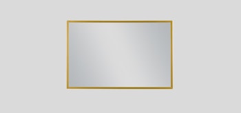 FRAMO speil i gull aluminiumsramme - 100 x 65cm