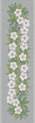 Vintervita löpare 35x120 cm