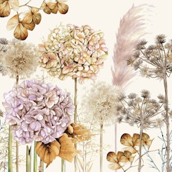 Dried Flowers lunchservett