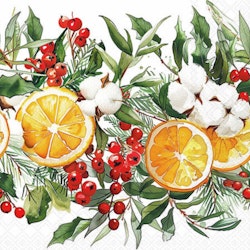 Winter oranges kaffeservett