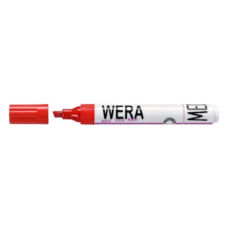 Wera Permanent Märkpenna 1-4mm Röd. Från 6,1kr/styck!