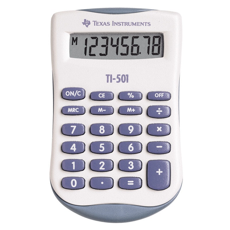 Miniräknare TI-501. Från 49,8kr!