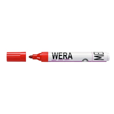 Wera Permanent Märkpenna 1-3mm Röd. Från 6,1kr/styck!