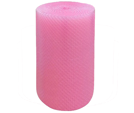 Bubbelplast rosa 100cm