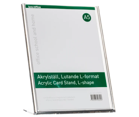 Akrylskylt A5 L/T-format