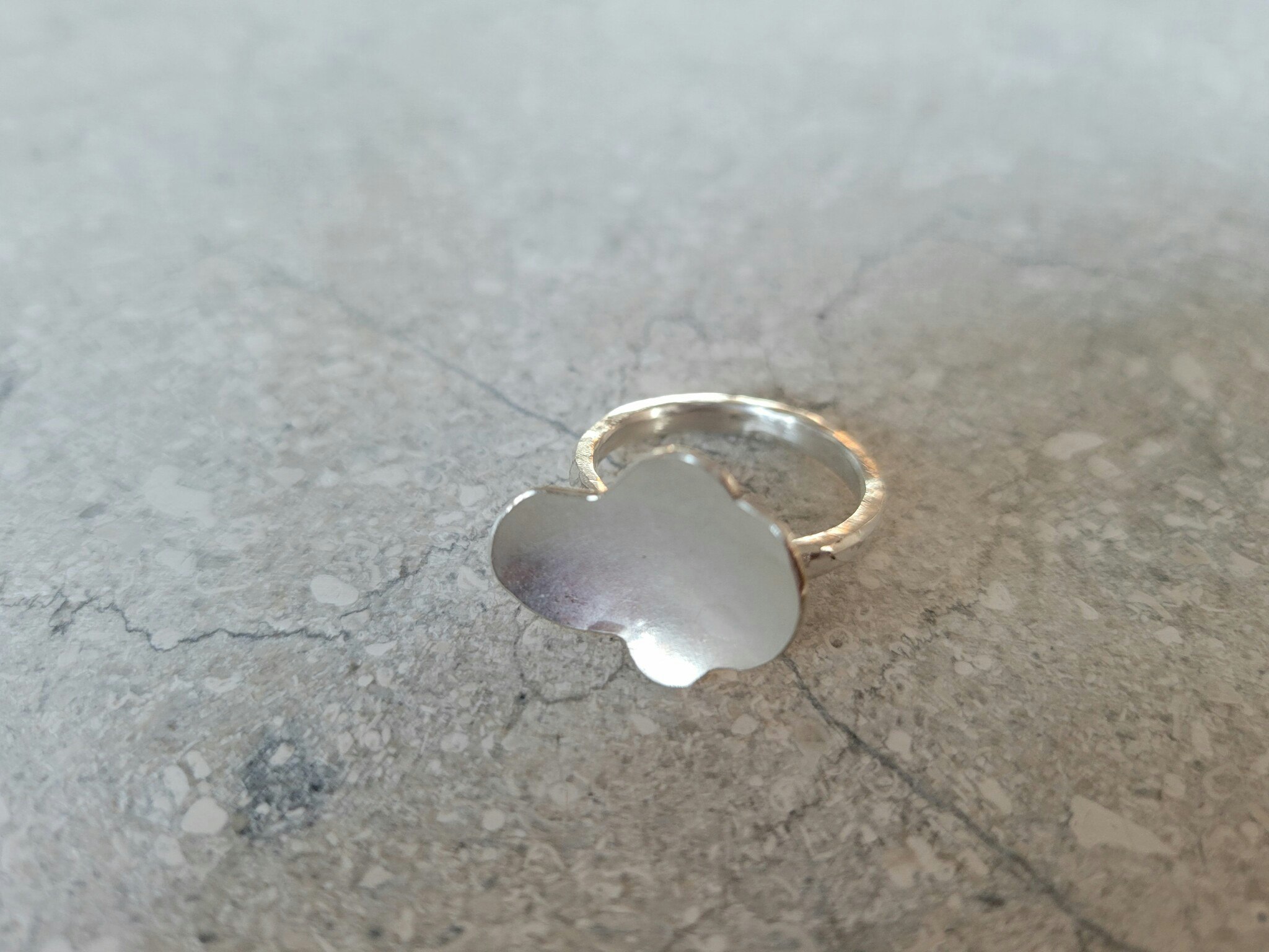 Orkide, ring. Sølv