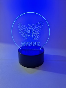 LED lys sommerfugl