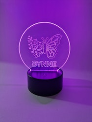 LED lys sommerfugl